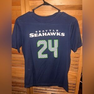 Seattle Seahawks Marshawn Lynch Jersey Tee